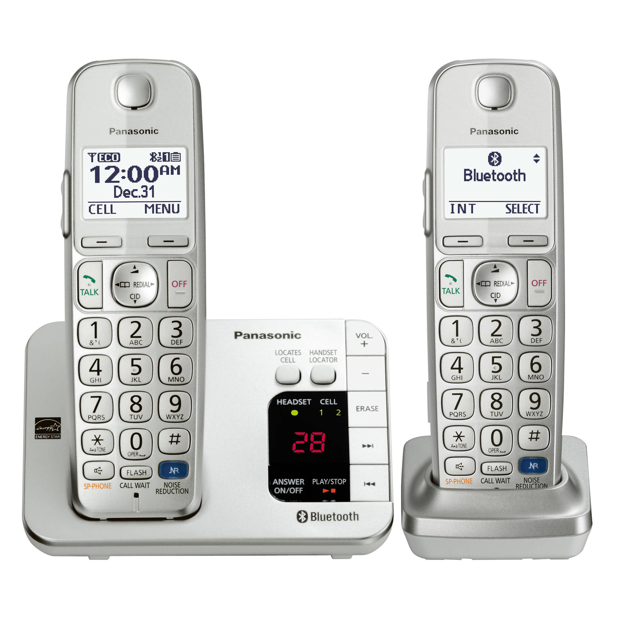 تلفن بیسیم پاناسونیک مدل Panasonic-KX-TGE262 ساخت مالزی